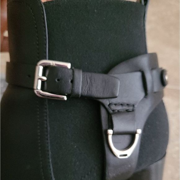 Ralph Lauren Collection Black Meadow Ankle Boots Booties - size EU 37.5 / US 7.5 - Picture 3 of 16